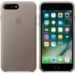 Apple iPhone Leather Case - оригинален кожен кейс (естествена кожа) за iPhone 8 Plus, iPhone 7 Plus (светлосив) 1
