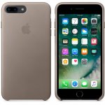 Apple iPhone Leather Case - оригинален кожен кейс (естествена кожа) за iPhone 8 Plus, iPhone 7 Plus (светлосив) 3