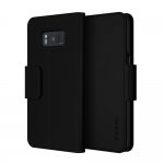 Incipio Breve Folio Case - полиуретанов калъф с място за карти и стойка за Samsung Galaxy S8 (черен) 1
