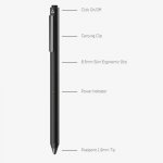 Adonit Dash 2 Stylus with Fine tip - алуминиева професионална писалка за таблети (бронз) 4