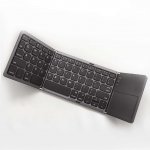Case Studi Foldboard Touch - сгъваема алуминиева безжична клавиатура с тъч пад  за таблети, смартфони и компютри с Bluetooth (черна) 3
