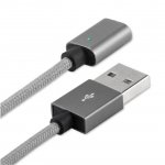 4smarts Magnetic USB Cable GravityCord Cable + 2xMicro-USB Connectors - кабел с магнитен накрайник с два броя MicroUSB конектори (сив) 2