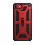 Urban Armor Gear Monarch Platinum - удароустойчив хибриден кейс за iPhone 8, iPhone 7, iPhone 6S, iPhone 6 (червен-черен) 1