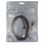 4smarts Basic USB-C to HDMI Cable - кабел за свързване от USB-C към HDMI за Samsung Galaxy S9, S9 Plus, S8, S8 Plus, Note 9, Note 8 и смартфони с USB-C (черен) 1