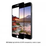Eiger 3D Glass Case Friendly Curved Tempered Glass - калено стъклено защитно покритие с извити ръбове за целия дисплея на iPhone 8, iPhone 7, iPhone 6/6S (черен-прозрачен) 5
