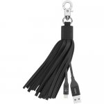 Belkin Mixit Lightning to USB Cable Leather Tassel - кабел тип ключодържател за всички устройства с Lightning порт (черен) 1