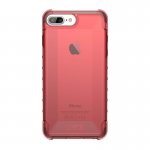 Urban Armor Gear Plyo Case - удароустойчив хибриден кейс за iPhone 8 Plus, iPhone 7 Plus (червен-прозрачен) 1