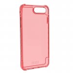 Urban Armor Gear Plyo Case - удароустойчив хибриден кейс за iPhone 8 Plus, iPhone 7 Plus (червен-прозрачен) 3