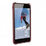 Urban Armor Gear Plyo Case - удароустойчив хибриден кейс за iPhone 8 Plus, iPhone 7 Plus (червен-прозрачен) 4
