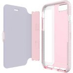 Tech21 Evo Wallet Case - кожен флип калъф с отделящ се силиконов кейс с висока защита за iPhone 8, iPhone 7 (розов) 4