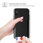 Verus Damda Fit Case - висок клас хибриден удароустойчив кейс с място за кр. карти за iPhone XS, iPhone X (бял) 5