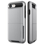 Verus Damda Folder Case - висок клас хибриден удароустойчив кейс с място за кр. карти за iPhone 8, iPhone 7 (сребрист) 4