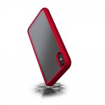 Torrii Torero Case - хибриден удароустойчив кейс за iPhone XS, iPhone X (червен-прозрачен) 2