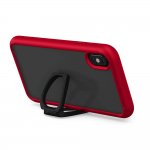 Torrii Torero Case - хибриден удароустойчив кейс за iPhone XS, iPhone X (червен-прозрачен) 3