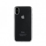 Tucano Elektro Flex Case - силиконов (TPU) калъф за iPhone XS, iPhone X (прозрачен-сребрист) 1