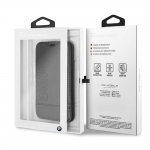 BMW Signature Leather Booktype Case - кожен калъф (естествена кожа), тип портфейл за iPhone XS, iPhone X (черен) 4