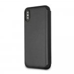 BMW Signature Leather Booktype Case - кожен калъф (естествена кожа), тип портфейл за iPhone XS, iPhone X (черен) 2