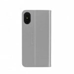 Tucano Filo Booklet - полиуретанов флип калъф и стойка за iPhone XS, iPhone X (сребрист) 2
