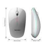 TeckNet WM008 2.4G Wireless Mouse - ергономична безжична мишка (за Mac и PC) (бял) 2