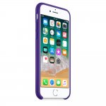 Apple Silicone Case - оригинален силиконов кейс за iPhone 8, iPhone 7 (лилав) 4