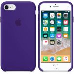 Apple Silicone Case - оригинален силиконов кейс за iPhone 8, iPhone 7 (лилав) 2