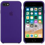 Apple Silicone Case - оригинален силиконов кейс за iPhone 8, iPhone 7 (лилав) 3