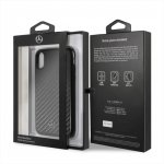 Mercedes-Benz Dynamic Leather Hard Case - дизайнерски кожен кейс за iPhone X (черен) 3