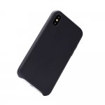 Devia Nature Case - кожен кейс за iPhone XS, iPhone X (черен) 1