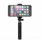 Devia 360 Rotation Selfie Stick - компактен селфи стик за мобилни телефони с 3.5 мм аудио жак (черен) 2