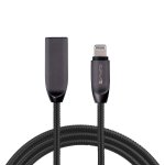 4smarts FerrumCord Stainless Steel Lightning Data Cable - Lightning кабел с оплетка от неръждаема стомана за iPhone, iPad, iPod (100 см) (черен) 1