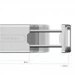 Verus Hybrid Grab Mini - поставка за стъкло и гладки повърхности за iPhone, Samsung и смартфони до 6.3 инча (сребрист) 2