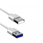 Verus Type-C Cable 3.0 - плетен USB-C кабел за мобилни устройства с USB-C стандарт (сив) 4