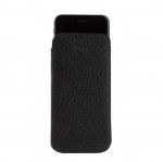 SENA UltraSlim Classic Pouch - кожен калъф (естествена кожа, ръчна изработка) за iPhone XS, iPhone X (черен) 2