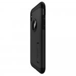 Spigen Slim Armor Case - хибриден кейс с поставка и най-висока степен на защита за iPhone XS, iPhone X (черен) 4