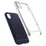 Spigen Neo Hybrid Case - хибриден кейс с висока степен на защита за iPhone XS, iPhone X (син-сребрист)  1