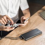 Anker PowerCore+ 26800 mAh Qualcomm Quick Charge 3.0 - преносима външна батерия с 3 USB изхода за зареждане и 2 Micro-USB входа за презареждане (черен) 4