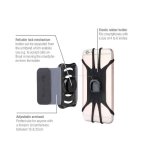 4smarts Universal Sports Wristband ATHLETE with Bike Holder - неопренов спортен калъф за ръка и поставка за колело за iPhone и смартфони до 6 инча (черен) 5