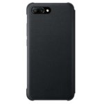 Huawei Smart View Flip Cover - оригинален кожен калъф за Huawei Honor 10 (черен) 2