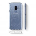 Spigen Liquid Crystal Glitter Case - тънък качествен термополиуретанов кейс за Samsung Galaxy S9 Plus (прозрачен)  2