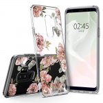 Spigen Liquid Crystal Blossom Flower Case - тънък качествен термополиуретанов кейс за Samsung Galaxy S9 Plus (прозрачен) 5