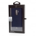 Mercedes-Benz Liquid Silicone Case - оригинален твърд силиконов кейс за Samsung Galaxy S9 Plus (тъмносин) 3