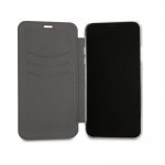 Mini Cooper Debossed Lines PU Leather Booktype Case - кожен калъф, тип портфейл за iPhone XS, iPhone X (черен) 3