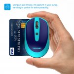 TeckNet M005 2.4G Wireless Mouse - малка безжична мишка (за Mac и PC) (синя) 3