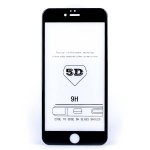 Premium Full Glue 5D Tempered Glass - обхващащо и ръбовете стъклено защитно покритие за дисплея на iPhone 8, iPhone 7 (черен) 1