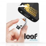 Leef Access Mobile SD Card Reader Android - четец за microSD карти за мобилни устройства с MicroUSB (бял) 1