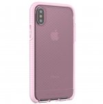 Tech21 Evo Check Case - хибриден кейс с висока защита за iPhone XS, iPhone X (розов-прозрачен) 6
