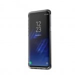 Baseus Armor Case - силиконов TPU калъф с най-висока степен на защита за Samung Galaxy S9 Plus (прозрачен-черен) 5