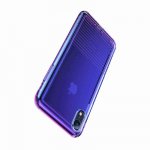 Baseus Colorful Airbag Protection Case - силиконов (TPU) калъф за iPhone XS, iPhone X (син) 2