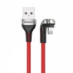 Baseus U-Shaped Mobile Game Cable - Lightning USB кабел за iPhone, iPad и iPod с Lightning (100 см) (червен) 1