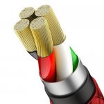 Baseus U-Shaped Mobile Game Cable - Lightning USB кабел за iPhone, iPad и iPod с Lightning (100 см) (червен) 4